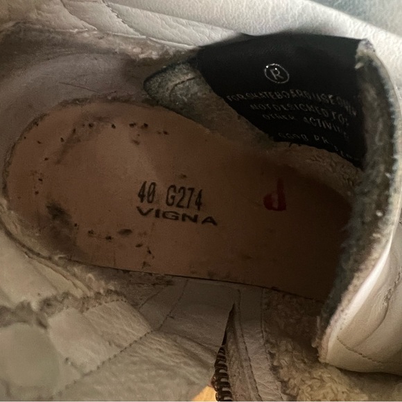 Golden Goose Gray Glitter Slide High Top Sneakers 40(9) - Picture 9 of 12